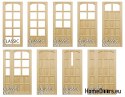 Solid pine doors 80 with frame STOLGEN LS9