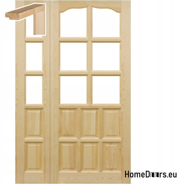 Pine room door 80 with frame STOLGEN LS6
