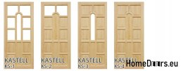 Raw wood doors 60/70/80/90 with frame STOLGEN KS3