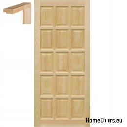Drzwi drewniane pełne 60/70/80/90 z ościeżnicą STOLGEN PR3