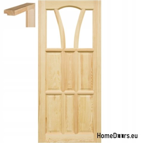 Drzwi drewniane surowe 60/70/80/90 ościeżnica STOLGEN WS2