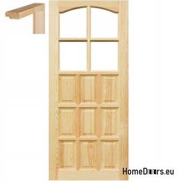 Drzwi drewniane surowe 60/70/80/90 z ościeżnicą STOLGEN ŁP1