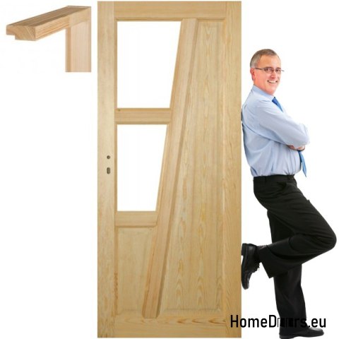 Wooden pine door frame STOLGEN TK3 60/70/80/90