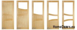 Wooden pine doors with frame STOLGEN SL3 60/70/80/90