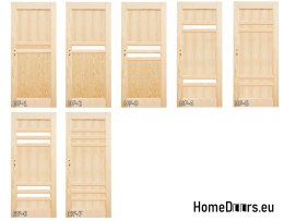 Wooden pine door frame STOLGEN HF1 60/70/80/90