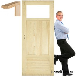 Wooden pine doors frame STOLGEN HV2 60/70/80/90