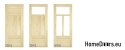 Room pine doors with frame STOLGEN HV3 60/70/80/90