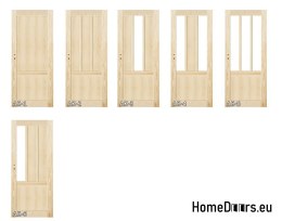 Wooden pine doors frame STOLGEN AK4 60/70/80/90