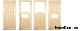 Raw pine doors with frame STOLGEN AR1 60/70/80/90