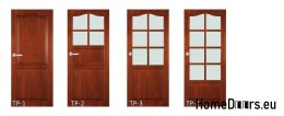 Dřevěné dveře s barevným lakem rámu TP2 60
