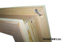 Wooden door with frame color glass VN5 90