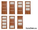Wooden doors with glass frame varnish TO5 80