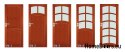 Wooden doors with glass frame varnish VN2 80