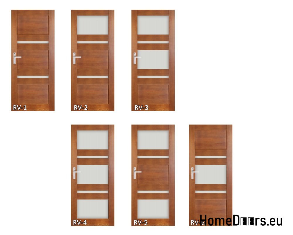 Doors wooden frame colored RV3 60