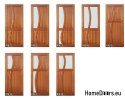 Wooden doors with glass frame lacquer RN7 70