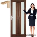 Wooden door frame glass lacquer OM7 90