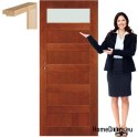 Wooden doors with frame varnish color NV2 90