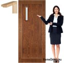 Wooden door with frame lacquered MS1 80