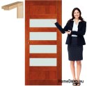 Wooden doors with glass frame lacquer NV8 80