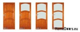 Dřevěné dveře s rámem v barvě MD4 80