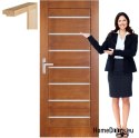 Wooden door with color frame MG9 80