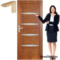 Wooden door with frame lacquered MK1 60