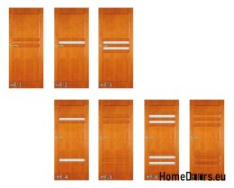 Dřevěné dveře s barevným lakem rámu HF3 70
