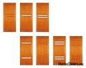Wooden doors with frame color varnish HF4 80