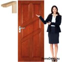 Wooden door with color frame full FR6 90