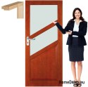 Wooden door with frame lacquered FR3 80