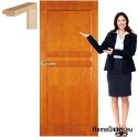 Wooden door with frame full color HF1 60