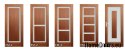 Wooden doors with glass frame varnish EM5 80