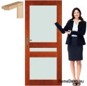 Wooden doors with frame color varnish CR1 90