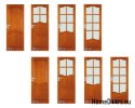 Wooden door with frame colourful full DT2 60