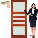 Wooden doors with glass frame color CR4 60