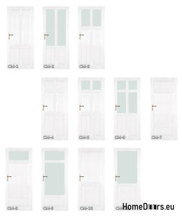 Wooden doors with glass frame lacquer CM8 90