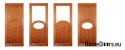 Wooden door frame color glass AR3 60