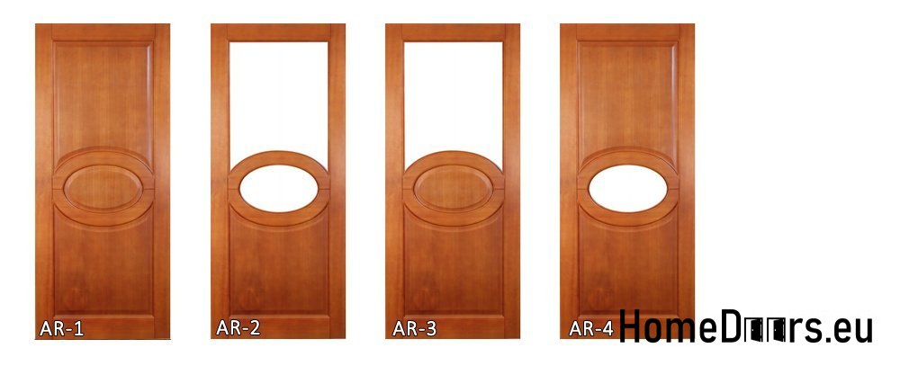 Wooden door with frame full lacquer AR1 60