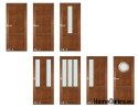 Wooden doors with glass frame lacquer AK5 60
