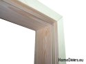 Wooden door with frame and handle PLS6 60 LP
