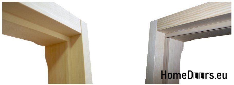 Pine doors with frame and handle PLS2 70 LP