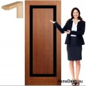 Wooden door with frame lacquered EM1 80