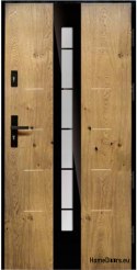 Exterior doors wooden oak warm 74mm KUBA