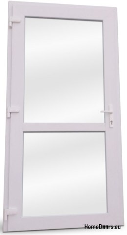Portes extérieures en PVC 100/200 blanc
