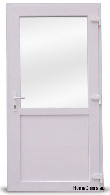 Exterior PVC shop doors 100/200 white