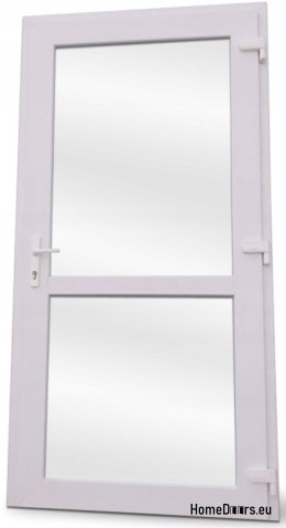 Portes extérieures en PVC 100/210 blanc