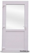 Exterior PVC shop doors 100/210 white