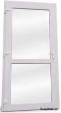 Exterior PVC shop doors 110/210 white