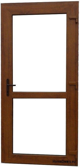 Portes extérieures en PVC 110/210 chêne doré