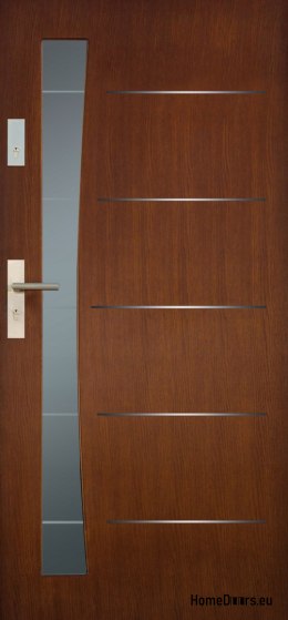 Drzwi zewnętrzne drewniane płytowe DP10-A 72mm